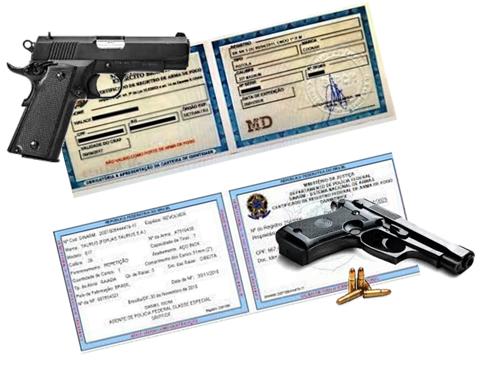 E se precisar usar uma arma do acervo de CAC?