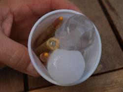 Teste de velocidade com Munição fria