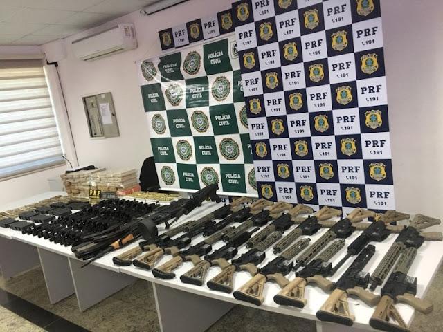 A pergunta é: essas armas foram juntamente com as demais apreensões, distribuídas para as forças de segurança?