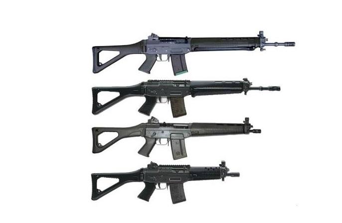 Fuzil SIG SAUER SG 550 e suas variantes
