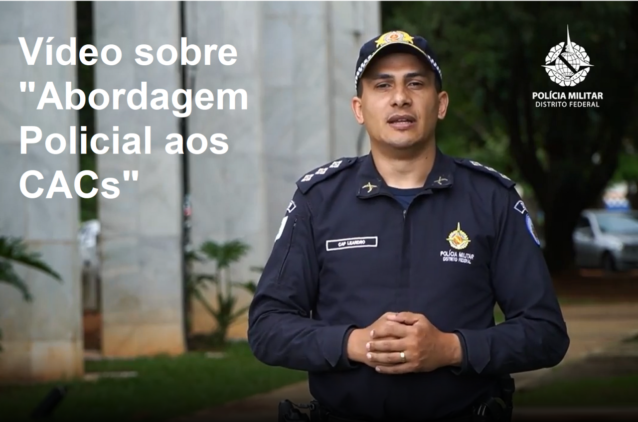 Vídeo sobre a abordagem policial envolvendo CAC - Caçadores, Atiradores e Colecionadores de arma de fogo.