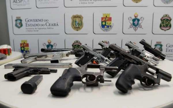Forças de Segurança do Ceará apreendem 2.312 armas de fogo no primeiro quadrimestre de 2022