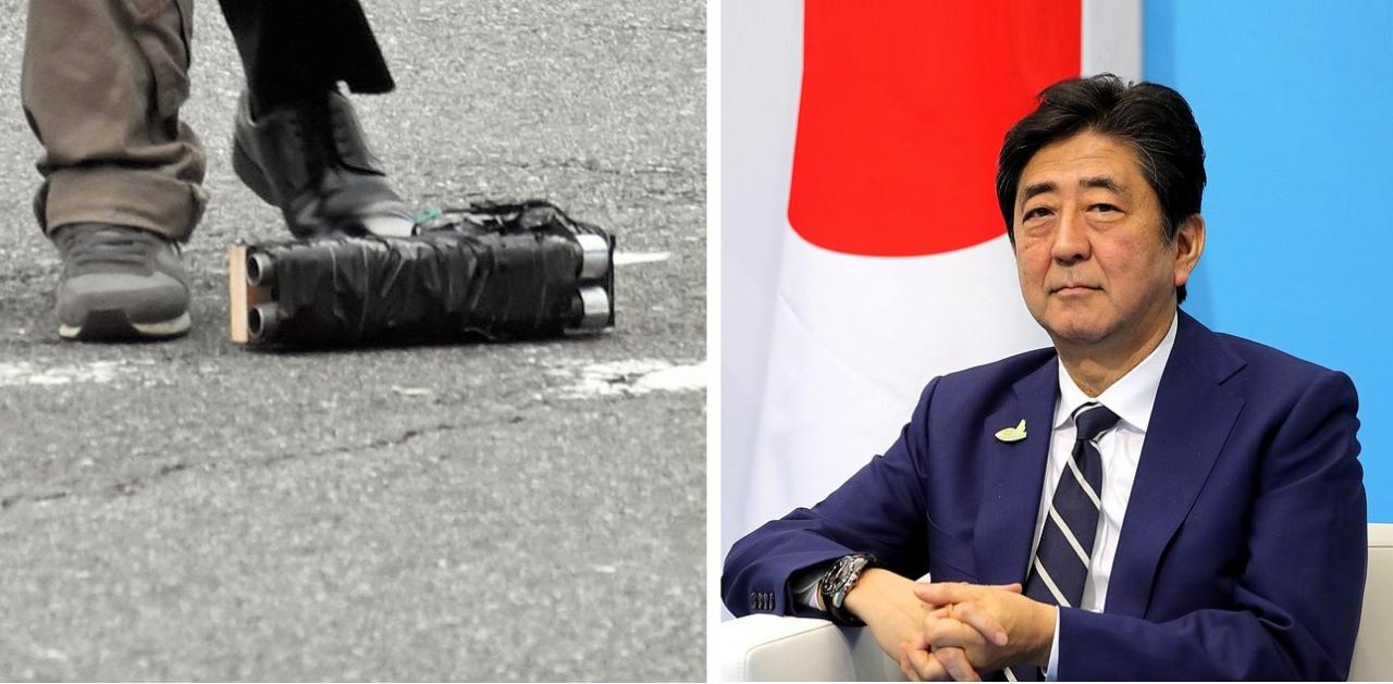A arma artesanal utilizada no assassinato do Ex-primeiro Ministro japonês Shinzo Abe