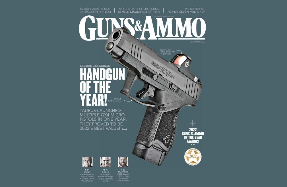 Com a pistola GX4, Taurus Armas ganha o cobiçado prêmio Handgun Of The Year nos EUA