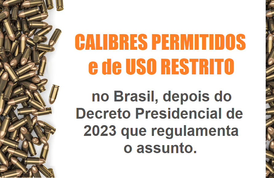Veja aqui os calibres permitidos e de uso restrito no Brasil, depois do Decreto Presidencial de 2023