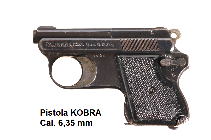Pistola Kobra - Calibre 6,35mm Browning / .25 ACP