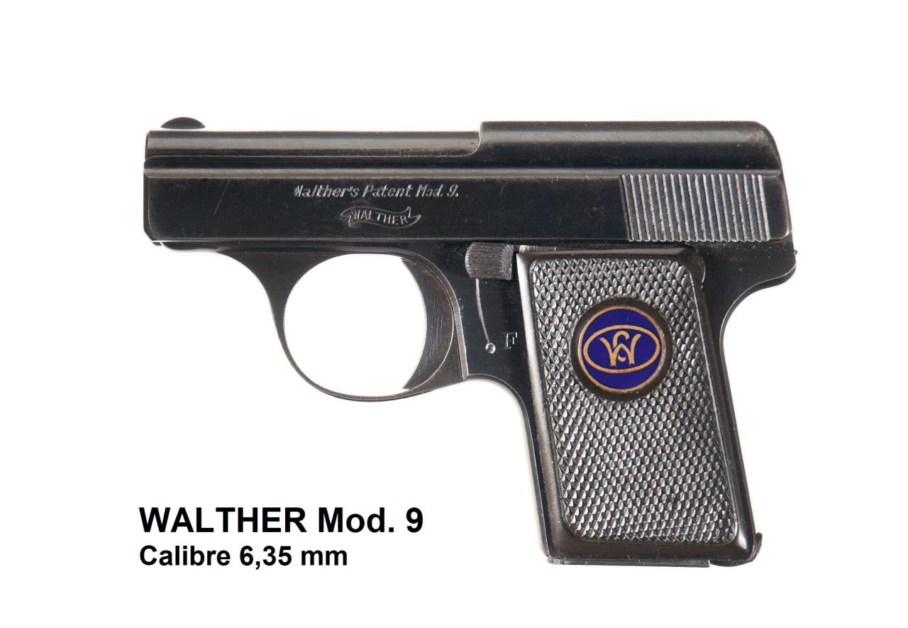 Pistola Walther Modelo 9 - Calibre 6,35mm Browning / .25 ACP
