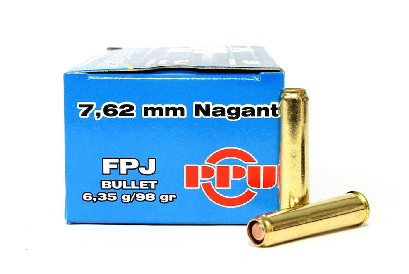 O calibre 7,62 mm Nagant (7,62×38mmR)