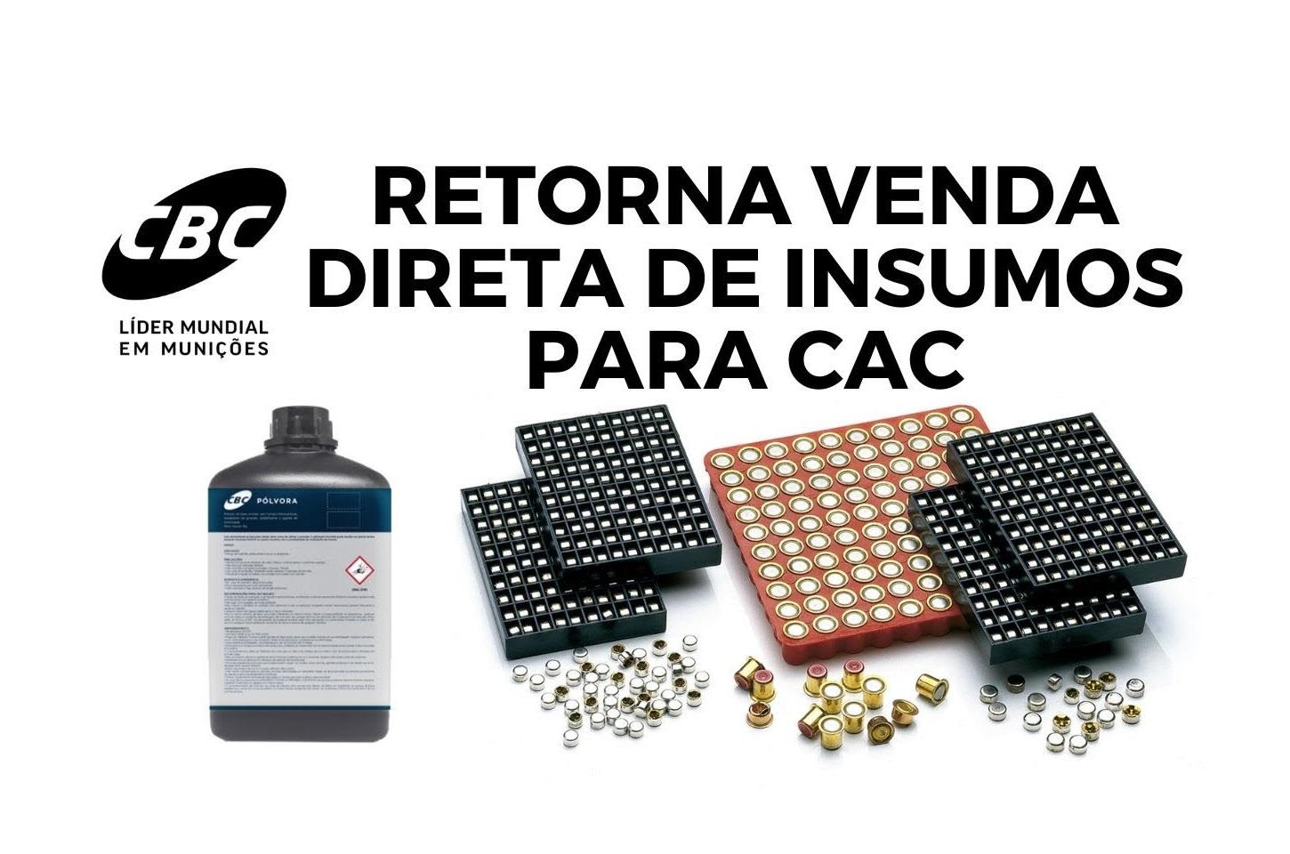 Voltou a pólvora e a espoleta! A CBC retorna a venda direta de insumos para Atiradores esportivos.