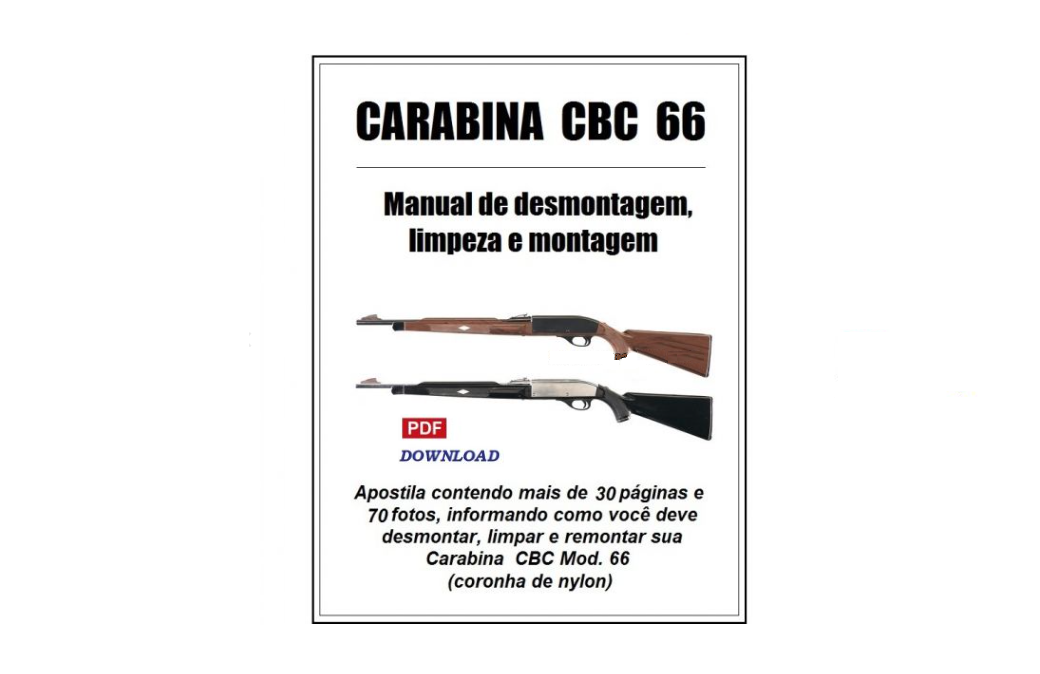 CBC Mod. 66 (nylon) - Manual de Desmontagem, Limpeza e Montagem