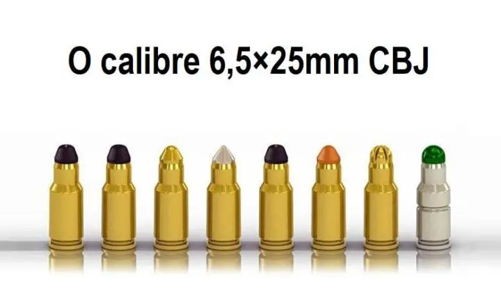 O calibre 6,5×25mm CBJ