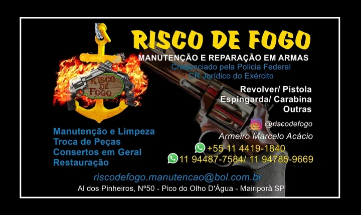 Risco de Fogo - Manutenção e Reparo em Armas
