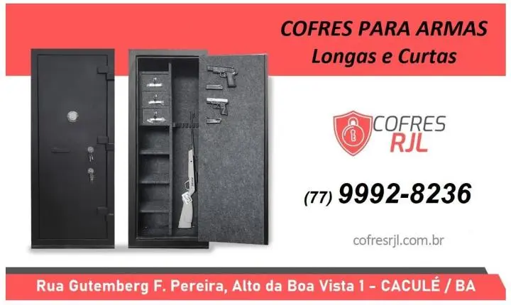 RJL - Cofres para Armas curtas e longas